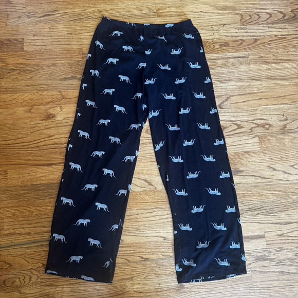 TART Intimates Pajama Set Womens Medium Leopard Print Soft Button Up Athleisure - Picture 6 of 11